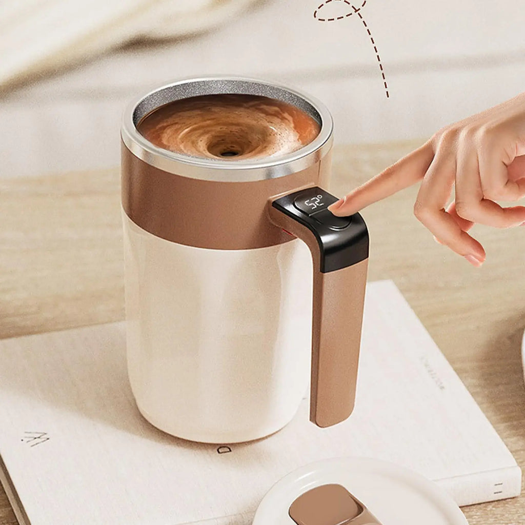 Self Stirring Mug Rechargeable Drinkware Lid Electric Coffee Cup