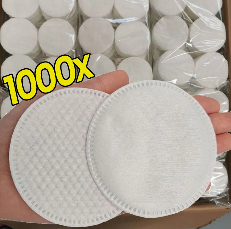 Disposable Soft Circular Makeup Remover Pads Doubles Sided Breathable