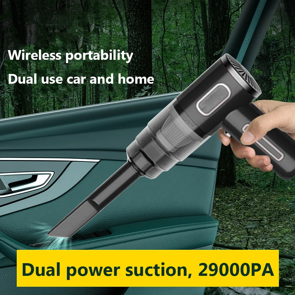 1500mAh Portable Car Vacuum Cleaner USB Plug Handheld Powerful