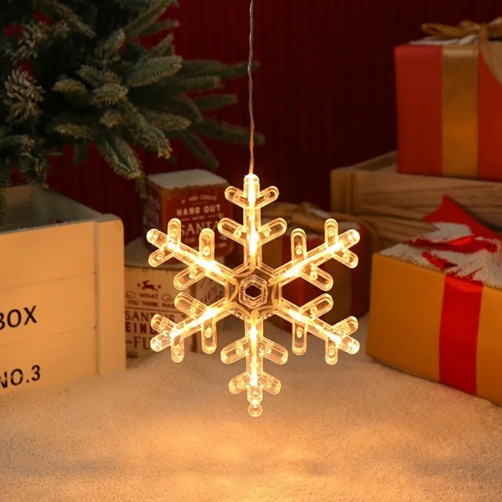 Christmas Snowflake LED Window Light with Suction Cup | Xmas Decor Christmas Window Light Zpaxo