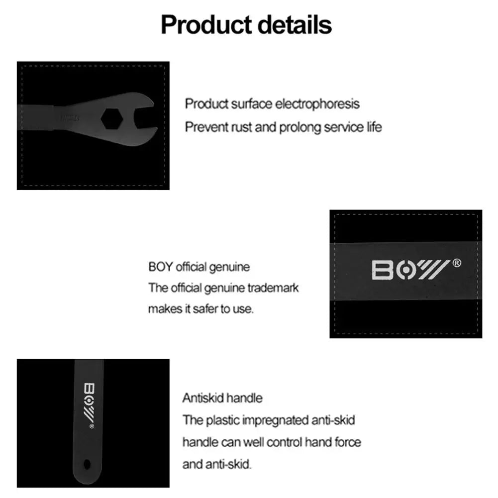 2mm Bicycle Hub Cone Wrench 13/14/15/16/17/18/19mm Open Cone Wrench Bicycle Wheel Pedal Repair Tool Zpaxo