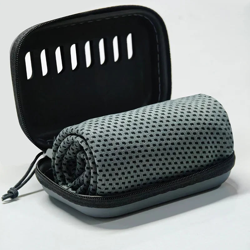Sports Cooling Towel Case Portable Travel Ice Gym Quick Dry Towels Zpaxo