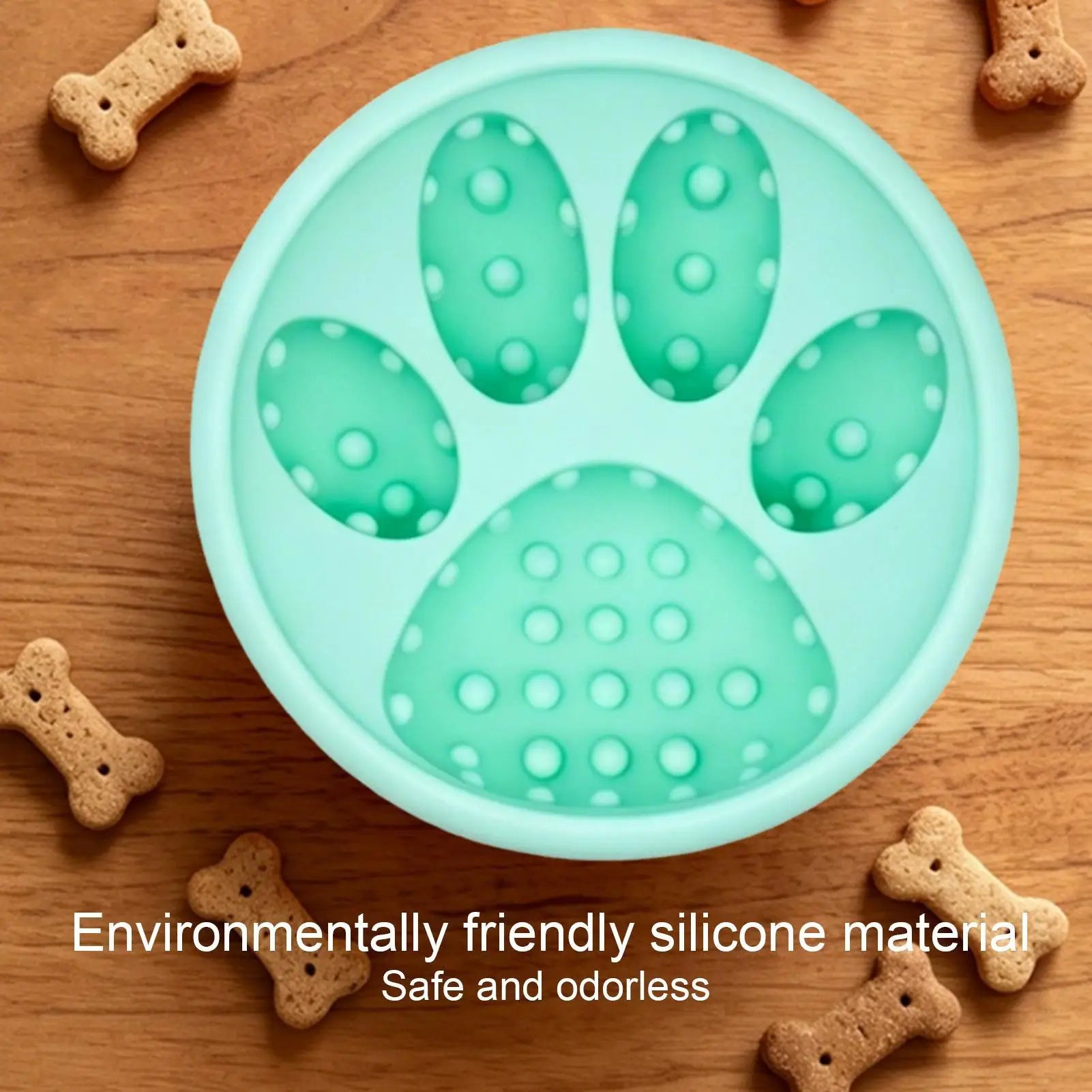 Dog Lick Bowl Silicone Anti-Tip Non-Slip Interactive Toys Dog Lick Bowls Slow Feeder For Treat Dispensing Enrichment Play Zpaxo