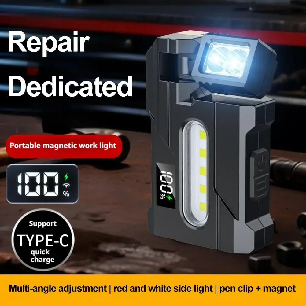 Mini USB Rechargeable LED Keychain Flashlight – 8-Mode EDC Torch