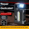 Mini USB Rechargeable LED Keychain Flashlight – 8-Mode EDC Torch