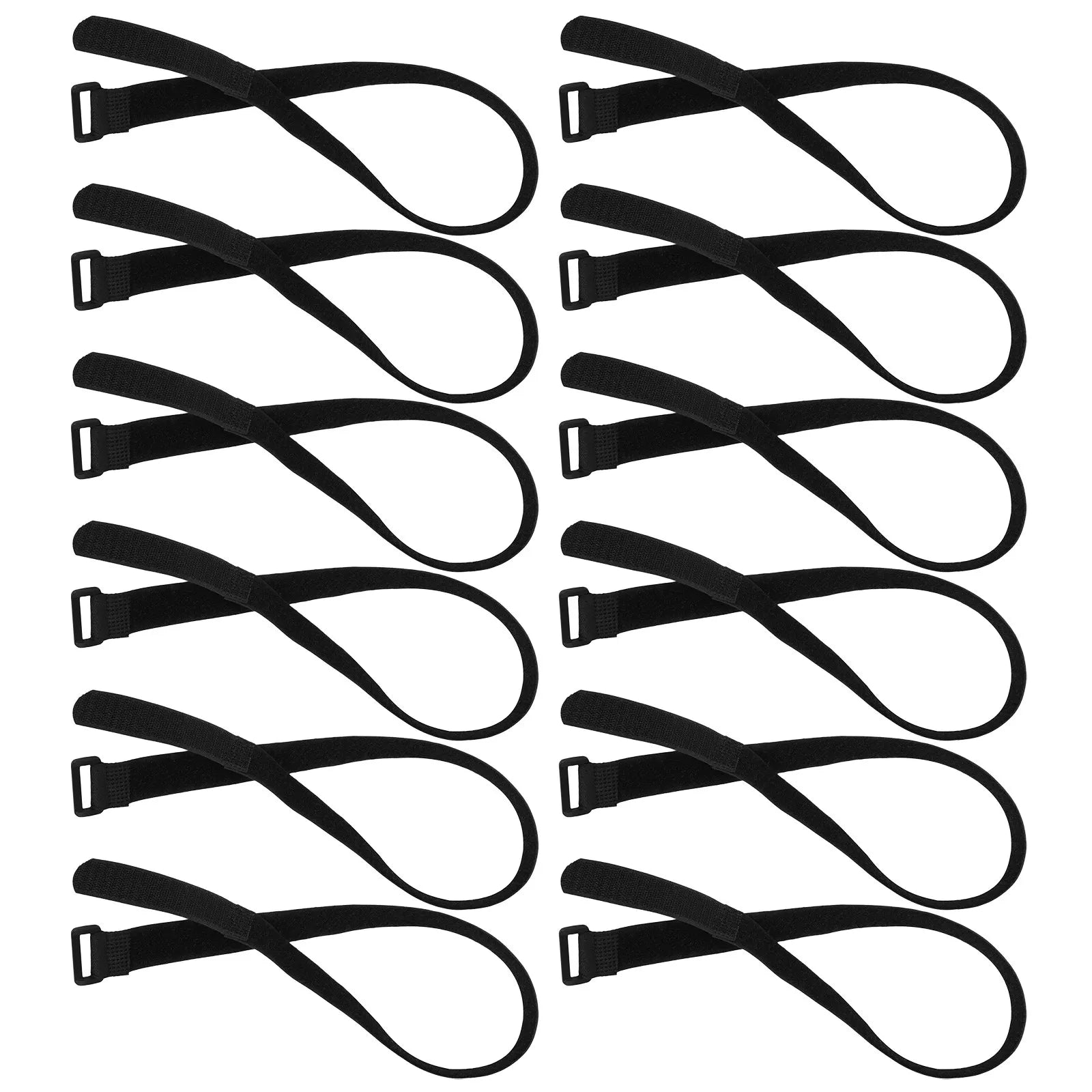 12Pcs Adjustable Garden Umbrella Straps 25mmx600mm Windproof Patio Umbrella Tie Down Bands Reusable Storm Stabilizer for Deck Zpaxo