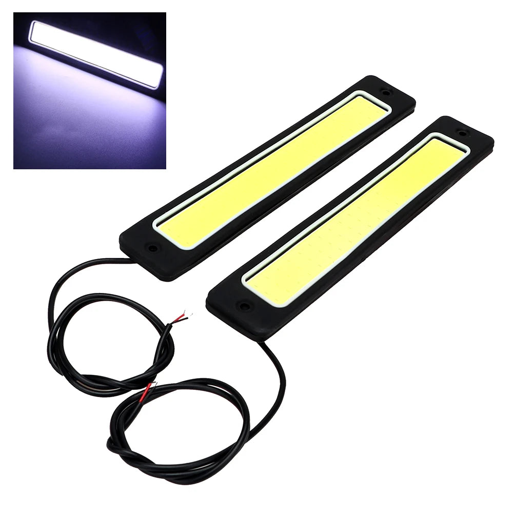 COB Bright Bendable Fog Lamp Flexible Reversing LED Car DRL Daytime