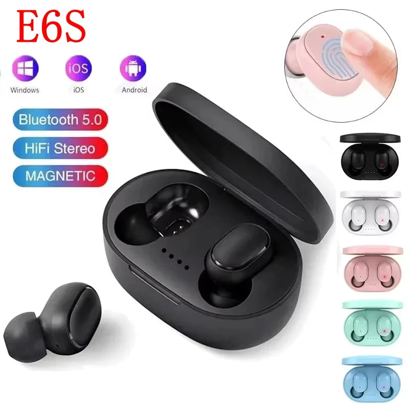 TWS E6S Wireless Earphones Bluetooth 5 0 Headphones Waterproof Zpaxo