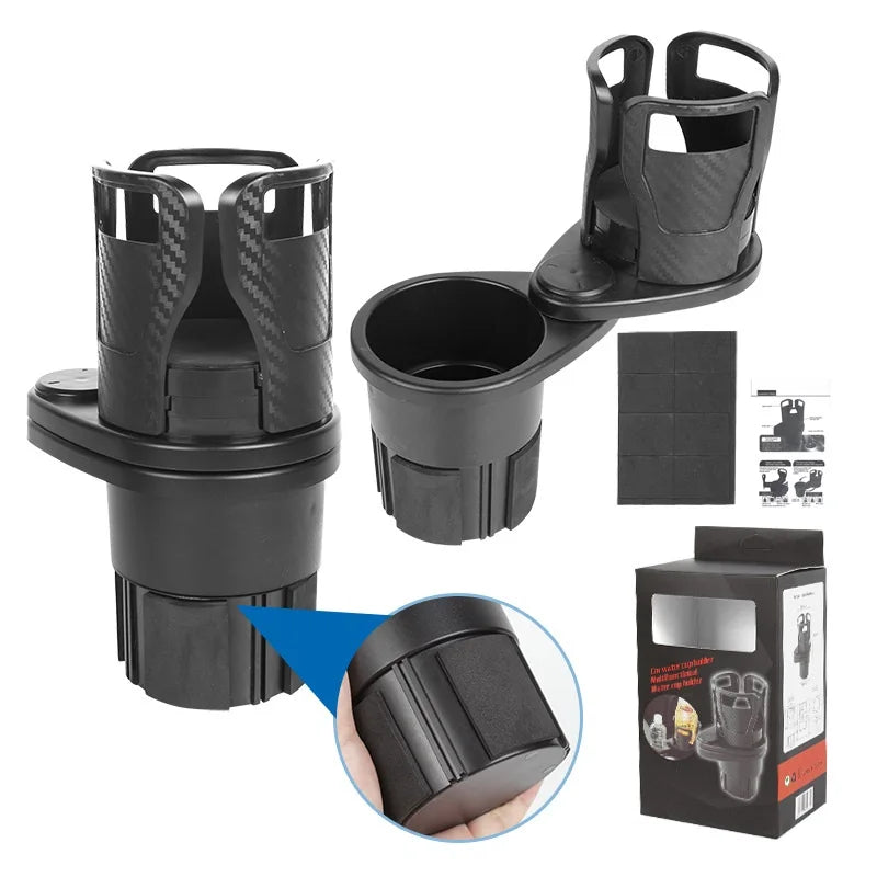 Center Console Beverage Rack Car Mounted Cup Holder Rotating