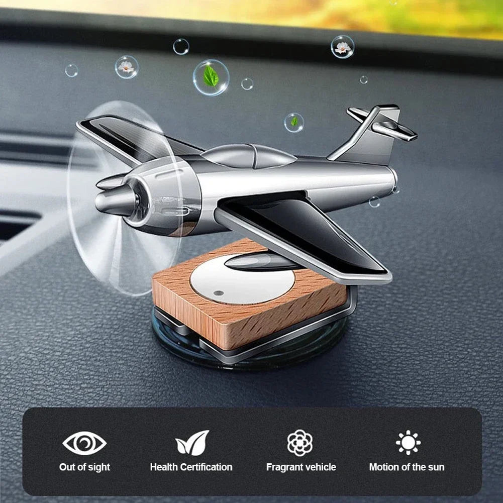 Car Air Freshener Solar Aircraft Decoration Mini Car Perfume Air Freshener Fragrance Car Airplane Ornament Car Accessories Zpaxo