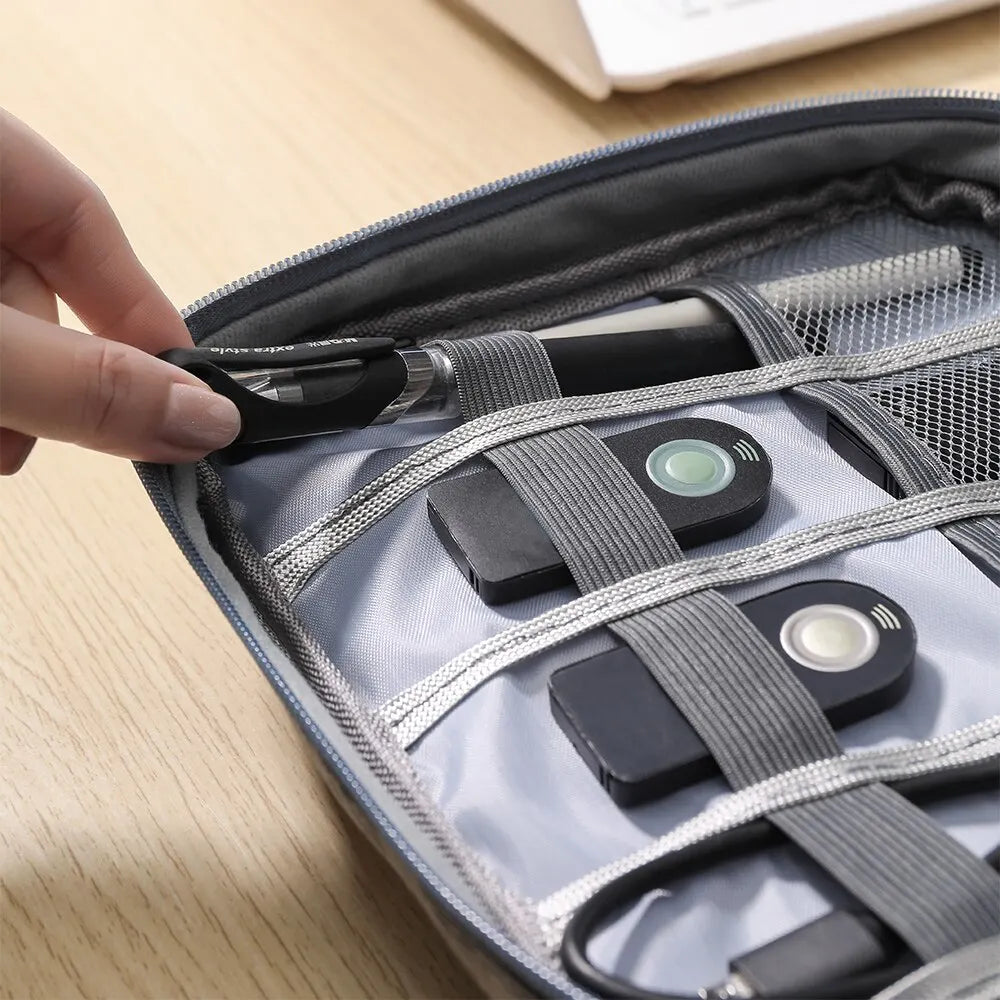Travel Cable Storage Bag Portable WaterProof Digital Electronic Organizer USB Cable Headset Line Storage Bag USB Cable Organizer Zpaxo