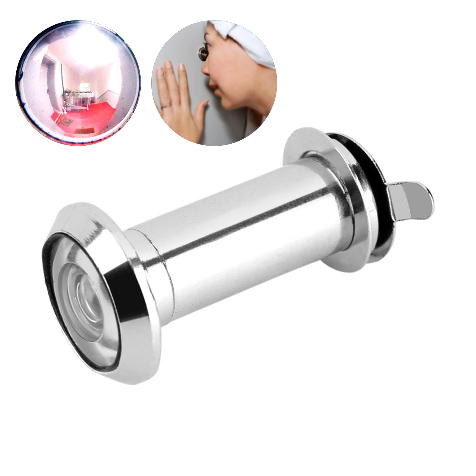 Door Viewer 220 Degree Wide Viewing Angle Heavy Duty Privacy Cover