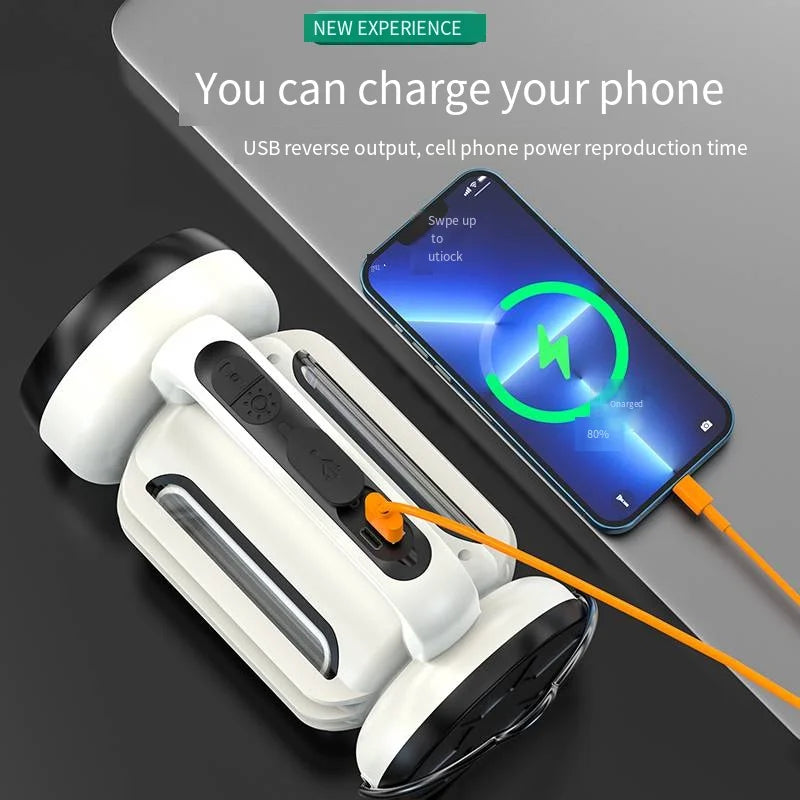 POCKETMAN 3800 Lumen LED Searchlight Torch with Power Bank
