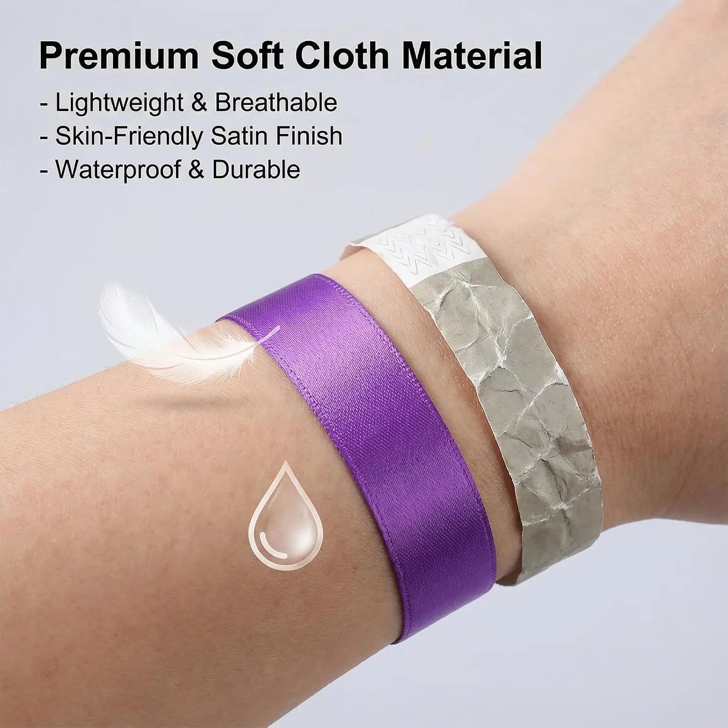 Cloth Event Wristband Disposable Fabric Bracelets Party Entrance