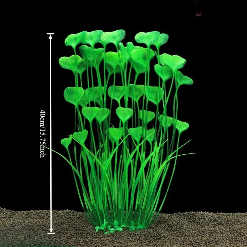Artificial Plastic Aquarium Plants Fish Tank Landscaping Simulation