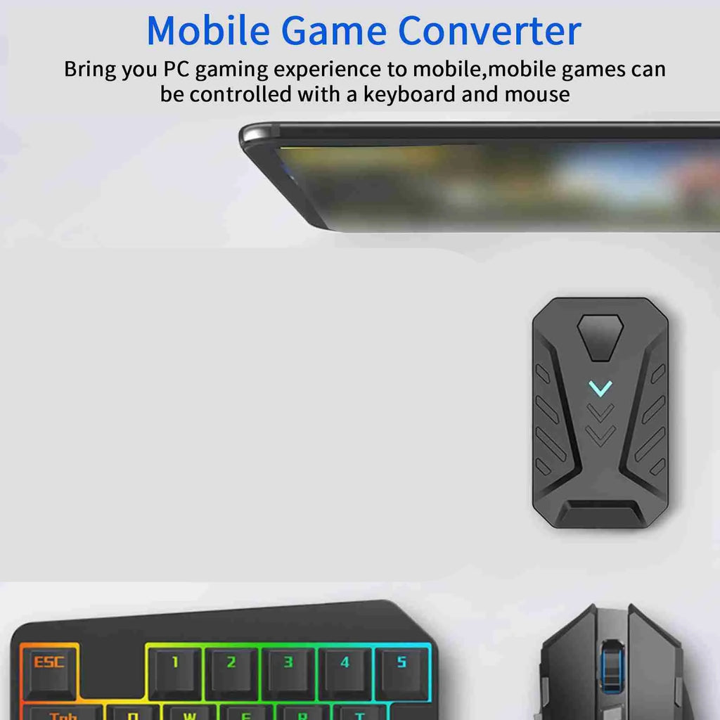 Gaming Keyboard Mouse Converter Adapter Mobile Game Accessory Android