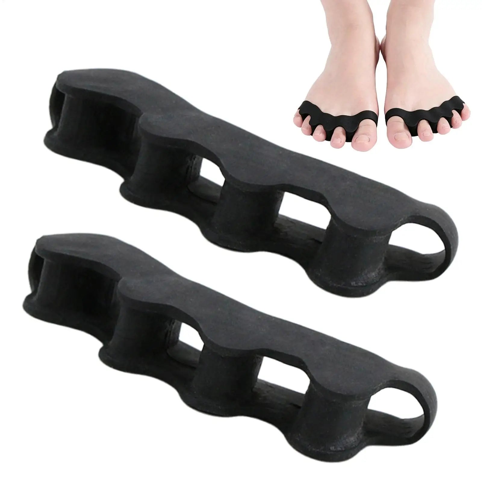 1 Pair Silicone Toe Separator Bunion Corrector Hammer Toe Corrector Soft Silicone Material for Toe Separation Foot Care Tool Zpaxo