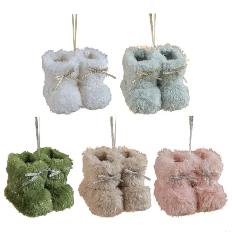 Festival Plush Boot Tree Ornament Soft Decoration Christmas Party