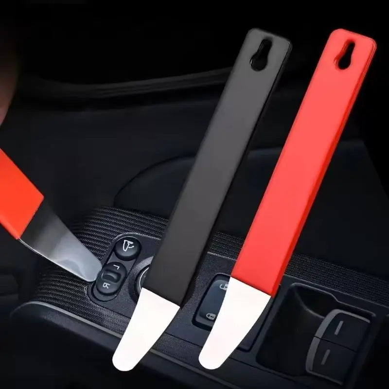Professional Stainless Steel Car Pry Bar Horizontal Auto Interior Zpaxo