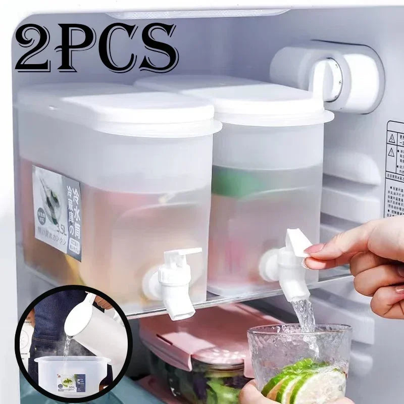 3.5L Cold Water Pitcher with Spigot – BPA-Free Fridge Dispenser