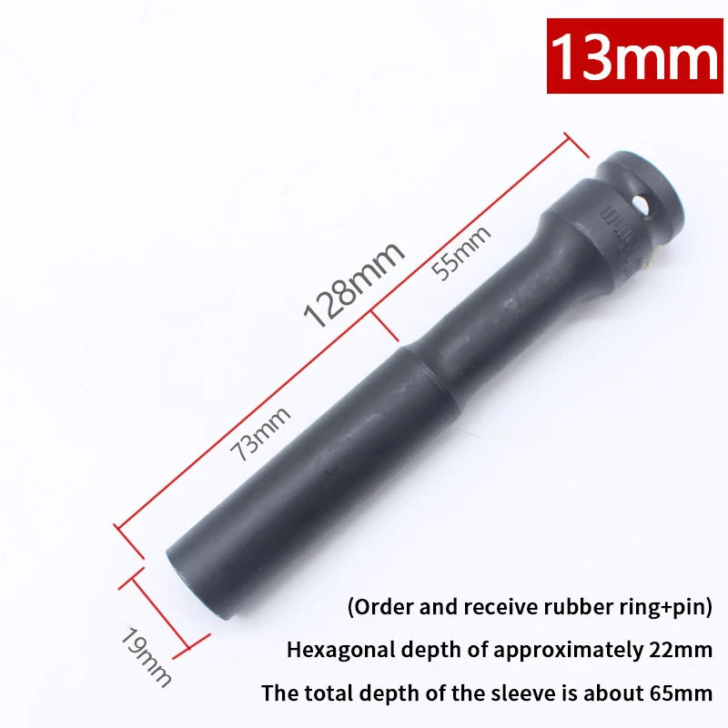 1/2 Drive Socket Wrench Hex Socket Head 8-19mm Socket Head Tire Removal Tools Adapter Spanner Converter Zpaxo 4