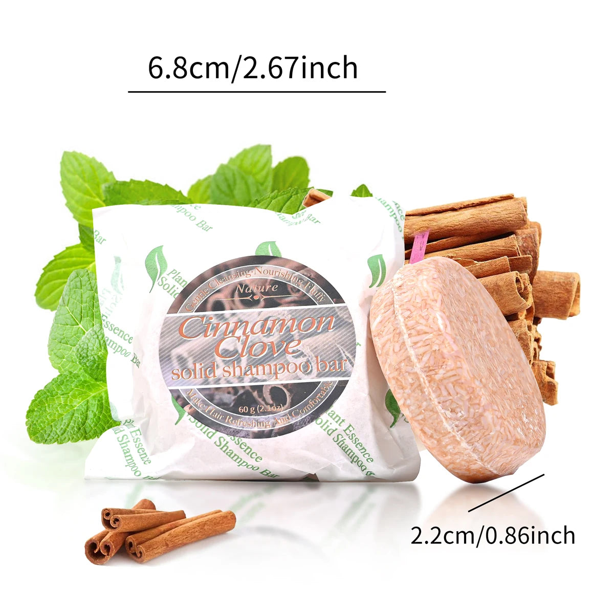 Organic Cinnamon Shampoo Soap Bar – Natural Hair Care Shampoo Soap Bar Zpaxo