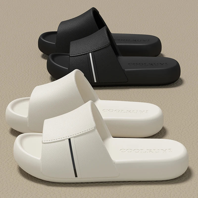 Summer Men Slippers Women Sandals Casual Beach Shoes Soft Bottom
