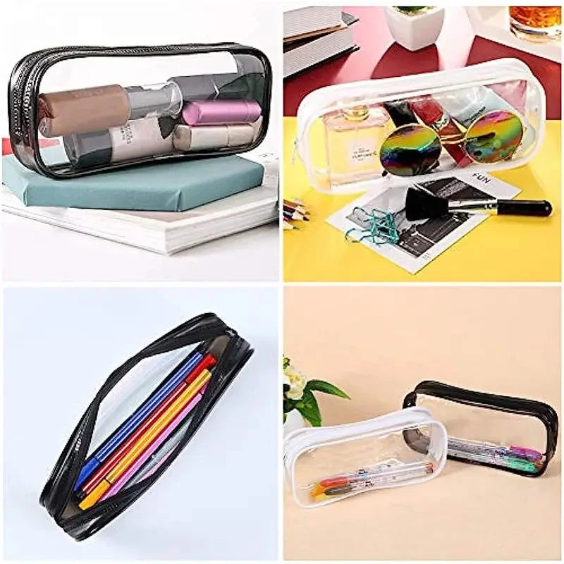 Transparent Waterproof Pencil Case – Large PVC Organizer Pencil Case Zpaxo