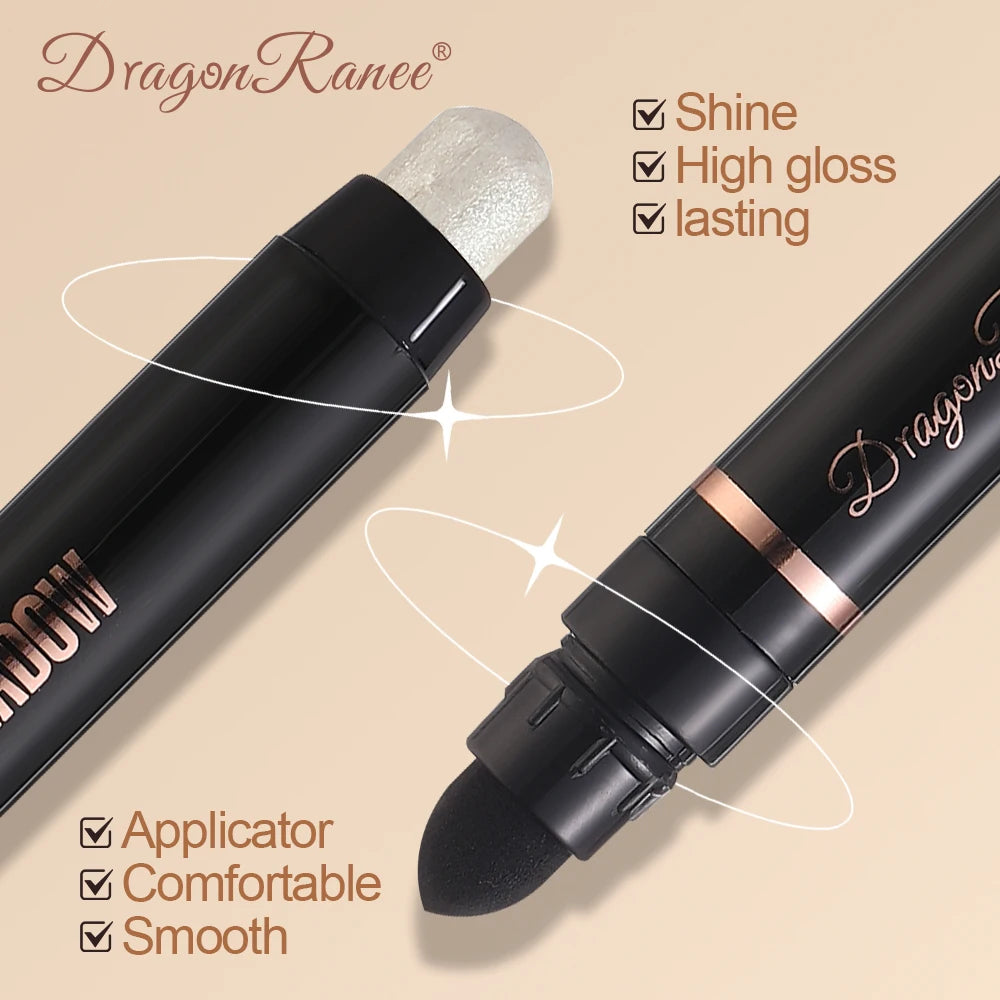 Eyeshadow Pen, Pearlescent Eyeshadow, Versatile, One-Touch Application, Non-Smudging, Waterproof Eyeshadow, High-Gloss, Delicate, Silky, Shimmering Liquid Eyeshadow Zpaxo