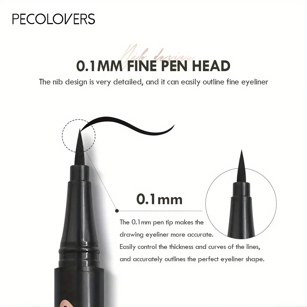 Eyeliner Liquid Pen Waterproof Quick Drying Smooth Makeup Beauty Zpaxo