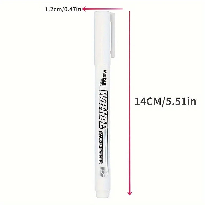 White Paint Pens Fine Tip – Waterproof Oil-Based Markers 3/6 Pack Paint Marker Pens Zpaxo