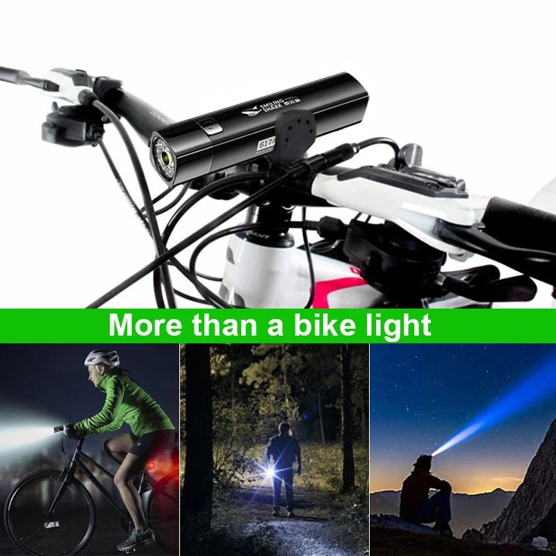 Super Bright LED Flashlight USB Rechargeable 18650 Battery Led Torch for Night Riding Camping Hunting & Indoor Flash light Zpaxo