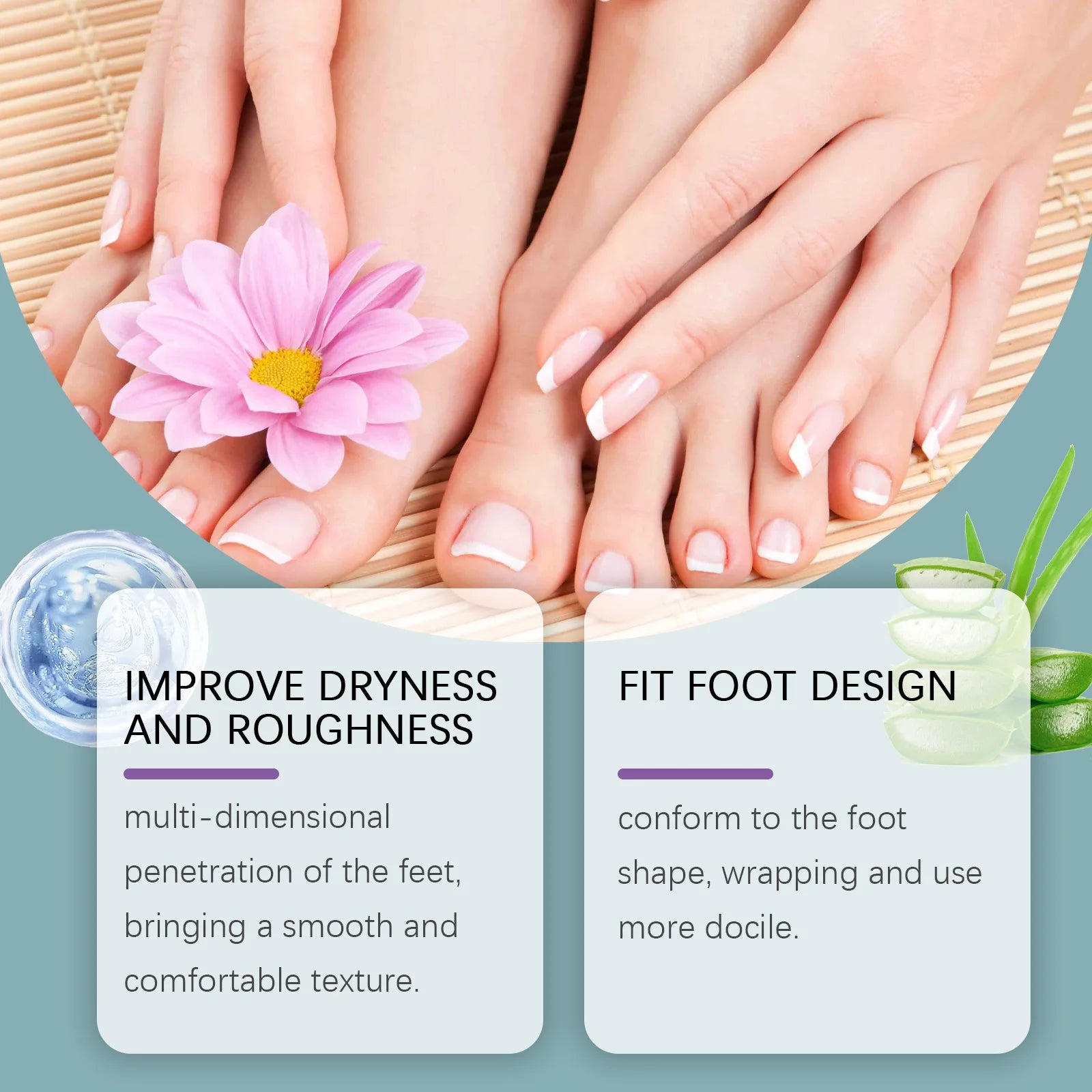 Jaysuing Exfoliating Foot Mask – Remove Dead Skin & Moisturize (5pcs) Foot Peel Mask Zpaxo