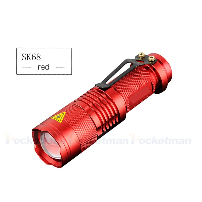 POCKETMAN 2000LM Zoomable LED Pocket Flashlight | 3 Modes