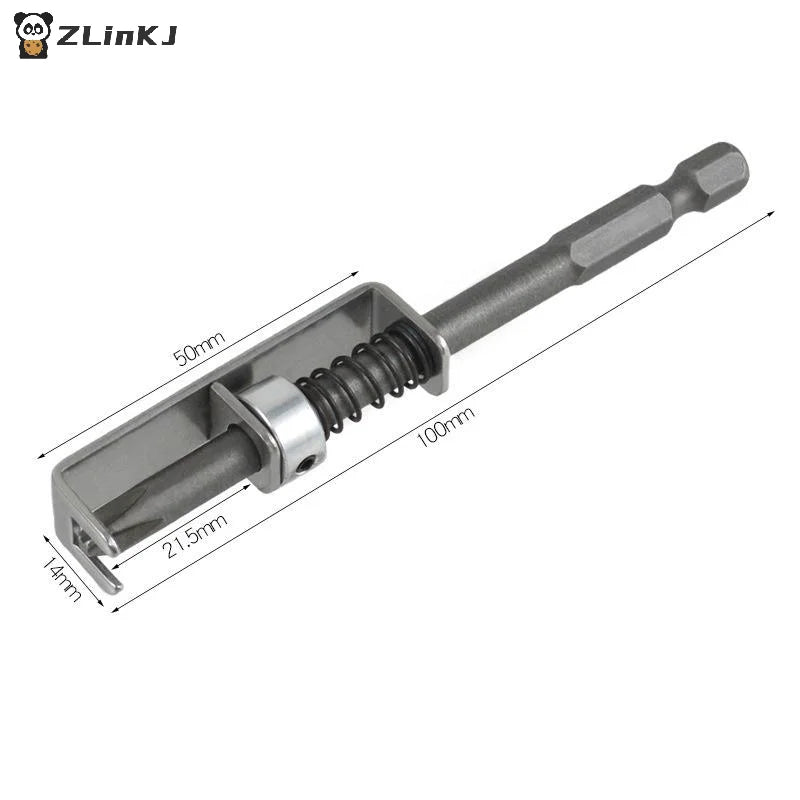 ▶1Pcs Spring-Loaded Screw Holder Bit Wear Resist Anti-Drop Screwdriver Bit Universal Screw RetainingFor Electricians Mechanics Zpaxo
