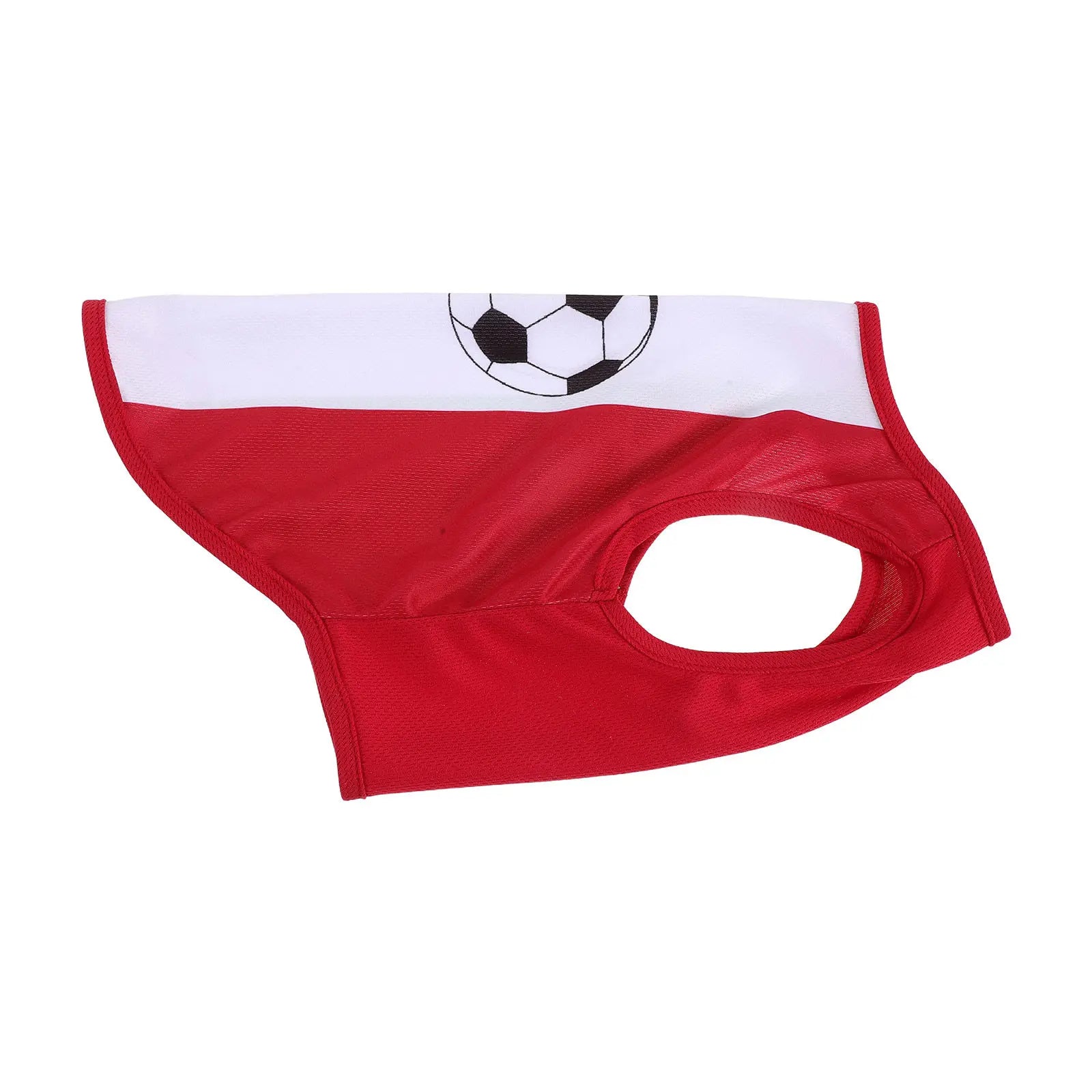 Soccer Dog Jersey Sleeveless Pet Tank Colors Red Green White