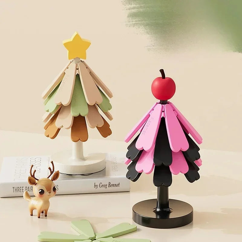 Christmas Tree Silicone Trivet Mat – Heat-Resistant Foldable Coaster Silicone Trivet Mat Zpaxo