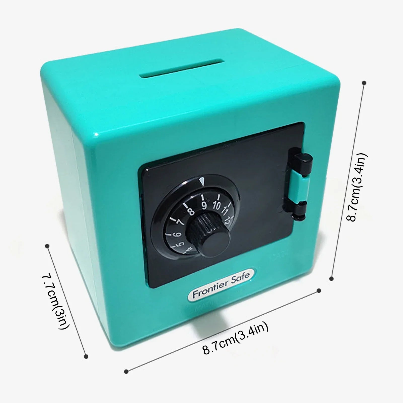 Mini Bank Money Box Retro Atm Rotating Password Cash Coins Saving