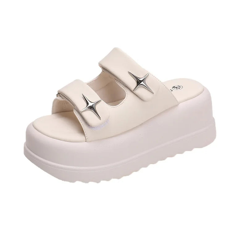 Slippers Women 2023 Summer Fashion Designer Platform Female Solid Zpaxo