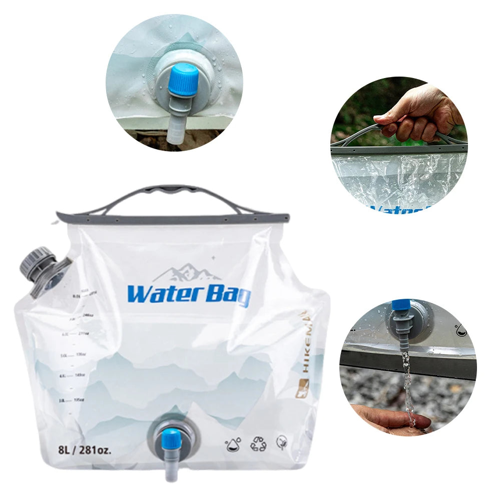 Portable Water Storage Bag Large Capacity Drinking Container Handle
