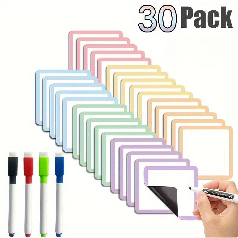 Reusable Magnetic Whiteboard Notes Marker Dry Erase Sticky Labels
