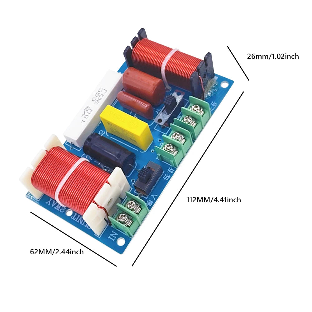 2-Way 250W 2500-3000Hz Frequency Divider DIY Speaker Filter Circuit