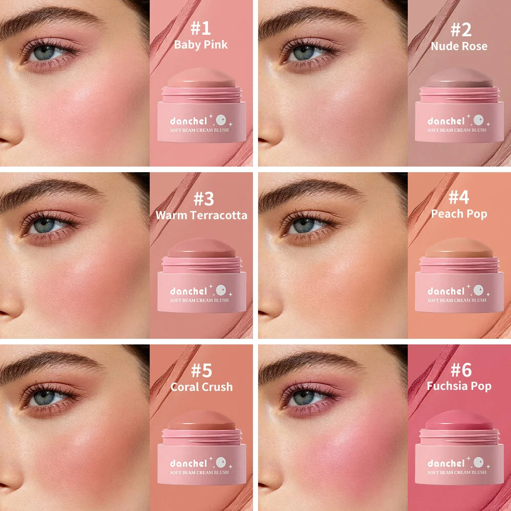 Soft Blush Balm Stick Waterproof Long Lasting Hydrating Lightweight Blendable Cream Blush Stick For Cheeks Face Cosmetics Zpaxo