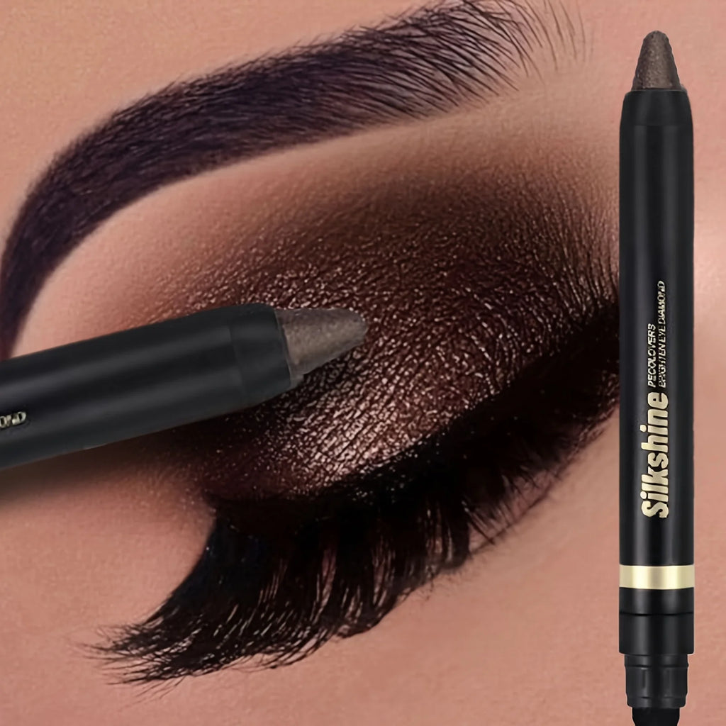 Metallic Glitter Eyeshadow Stick Matte Waterproof Shimmer Lying Silkworm Long Lasting High Gloss Pearlescent Eyeshadow Pen Zpaxo