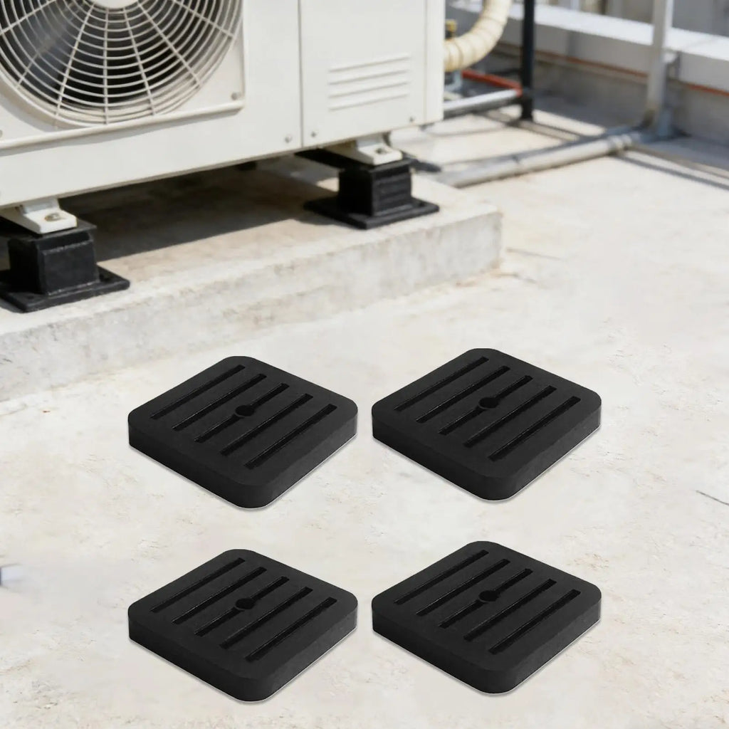 4Pcs Rubber Mount Shock Absorption Anti Slip Durable Anti Vibration Pad for Balcony Air Conditioner Outdoor Unit Outdoor Roofs Zpaxo