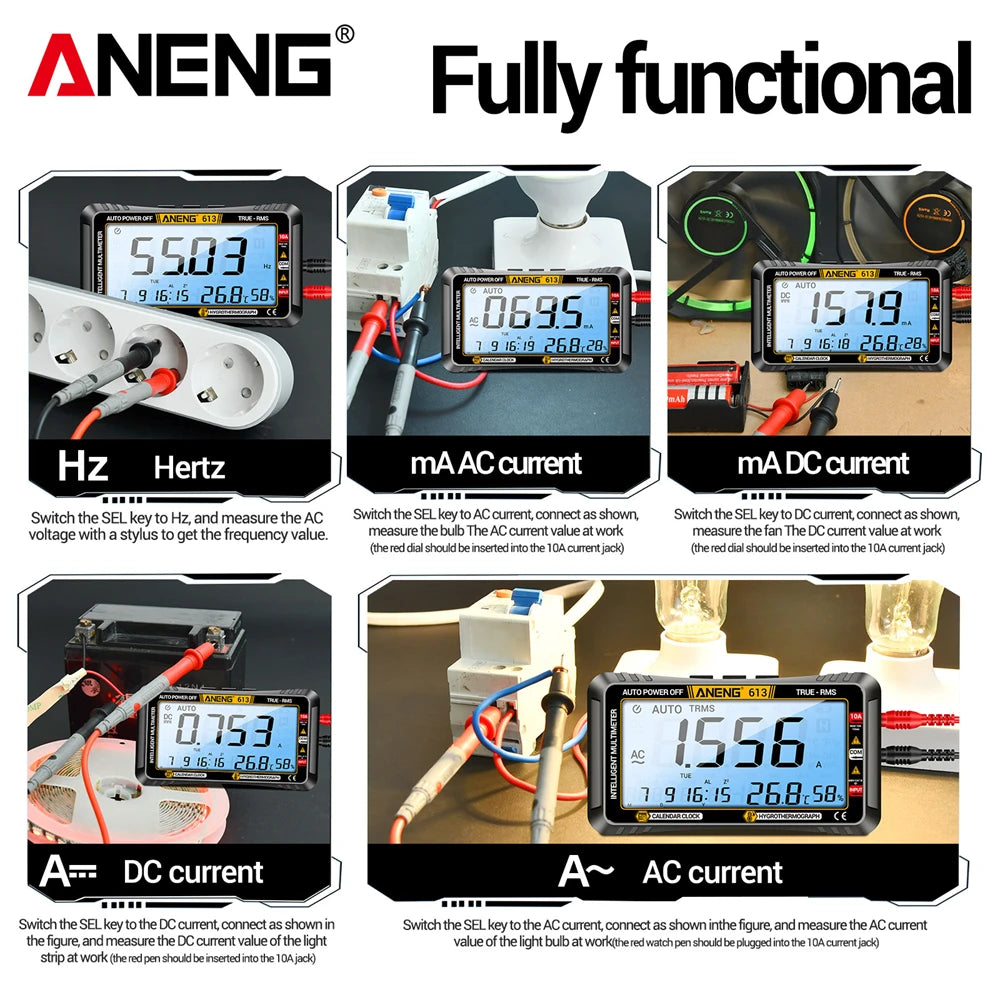 3 in1 AC DC Voltage Current Resistance Capacitance Measurement
