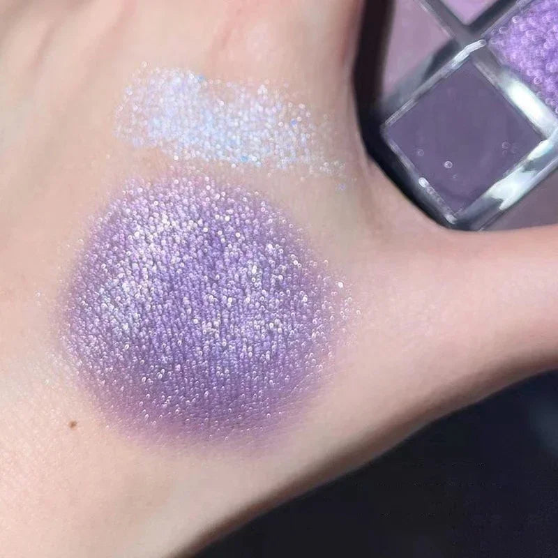 Pearlescent Matte Grey Purple Eye Shadow Punk Smoke 9 Colors