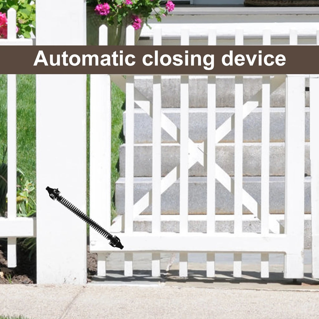 1/2PC Garden Gate Spring Closer 8inch Universal Automatic Gate Spring Metal Fence Gate Spring Closure Rust-Proof Door Outdoor Zpaxo