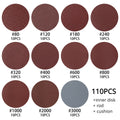 110/120Pcs Sanding Disc 2 Inch Round Sanding Sheet Sanding Pads Paper Drill Grinder Rotary Tools 60-3000 Grit for Metal WoodWork Zpaxo 110PCS