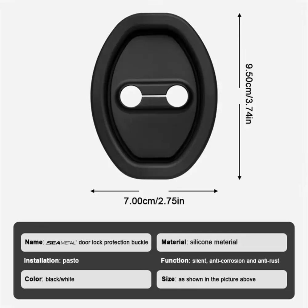 Shock Absorbing Silicone Door Lock Protective Cover Elastic Universal Zpaxo